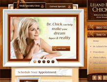 Tablet Screenshot of lelandchickmd.com